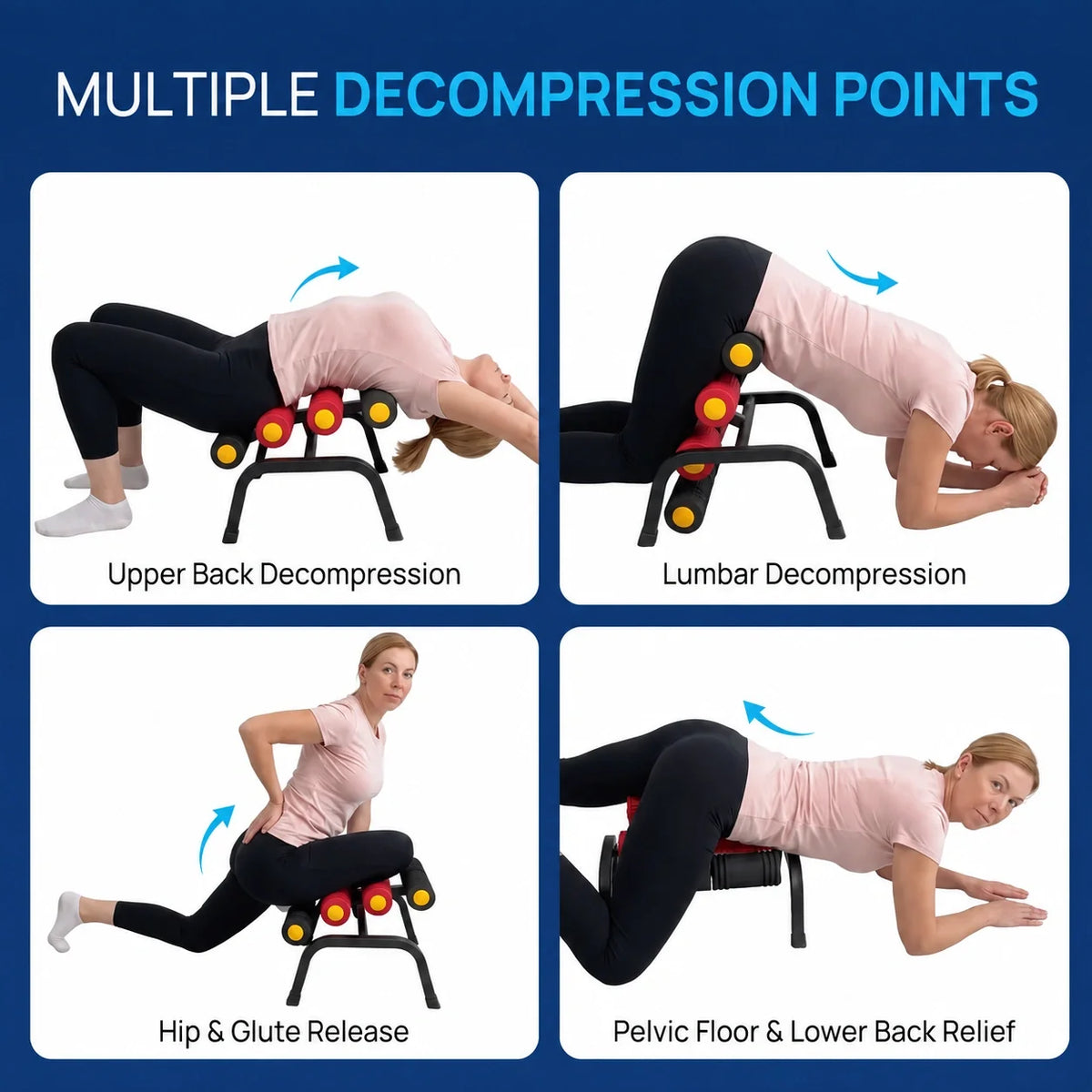 NexStretch SpineFlex Back Stretch Bench