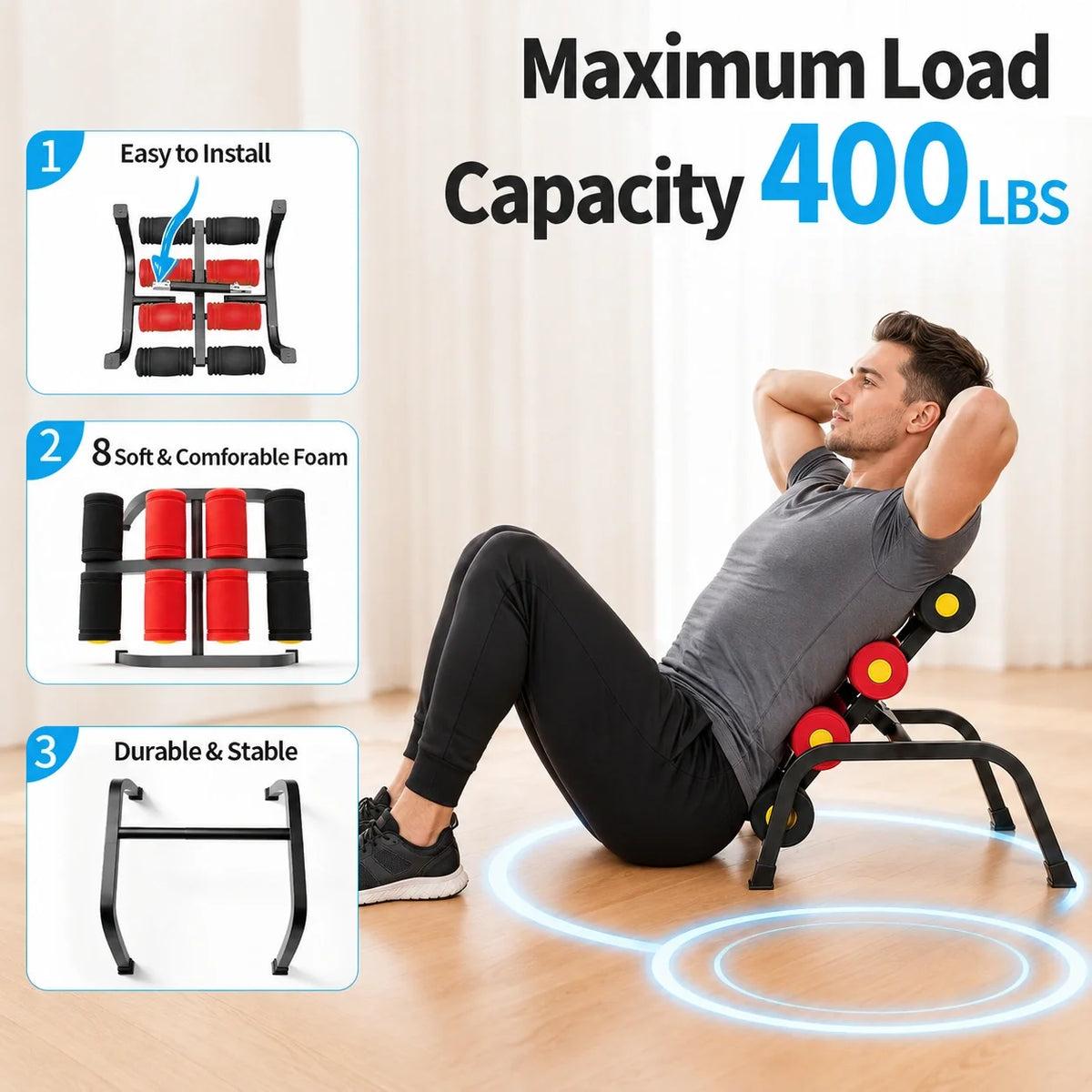 NexStretch SpineFlex Back Stretch Bench