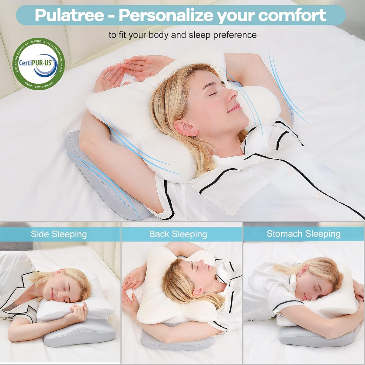 NexStretch SpineAlign Contour Pillow