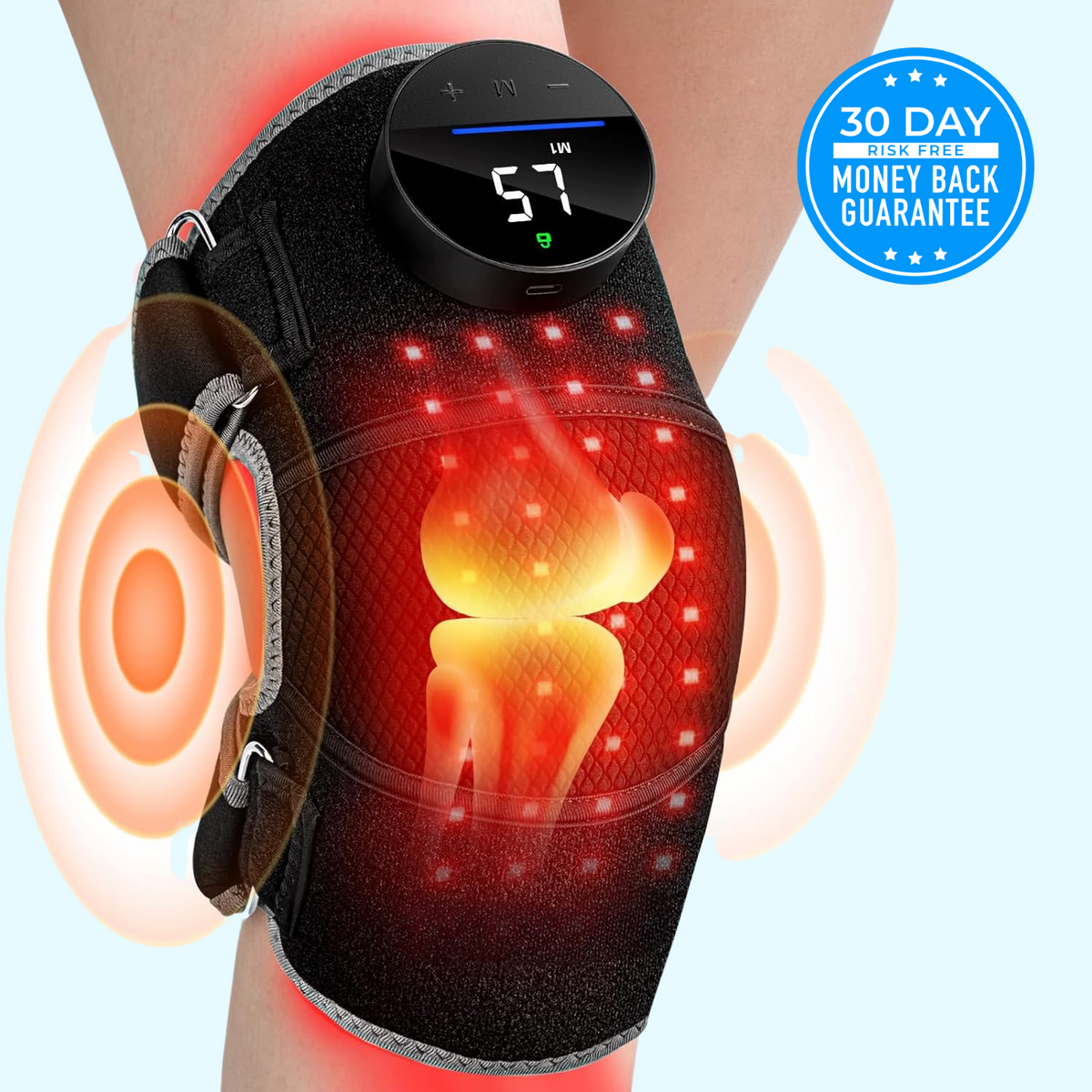 NexStretch KneoLight Red Light Knee Massager