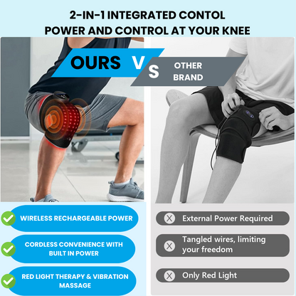 NexStretch KneoLight Red Light Knee Massager
