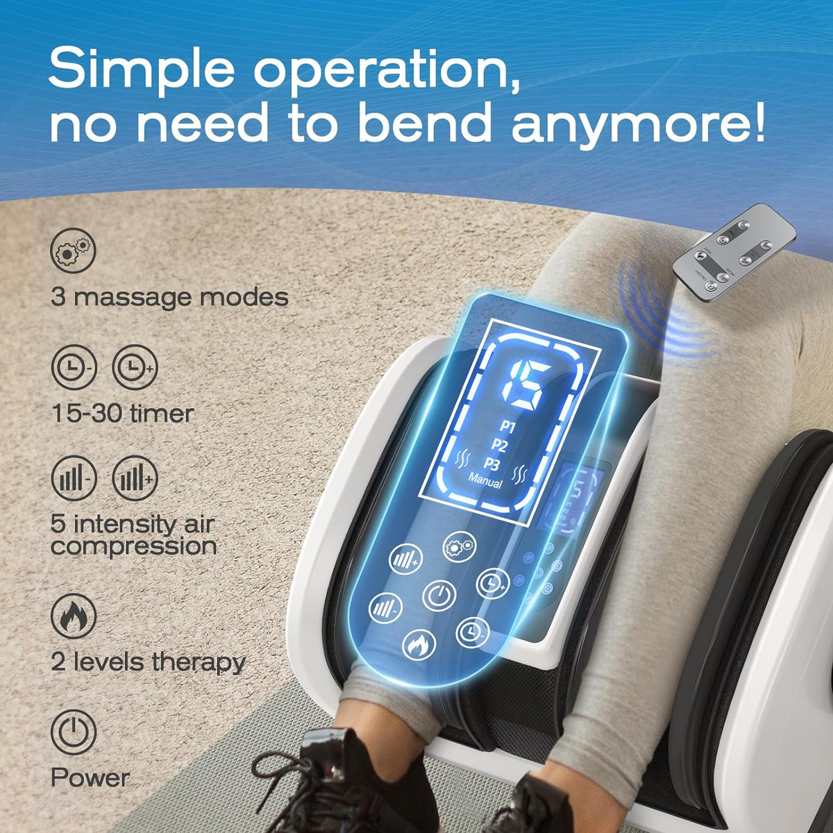 NexStretch ComfortWave Leg Massager