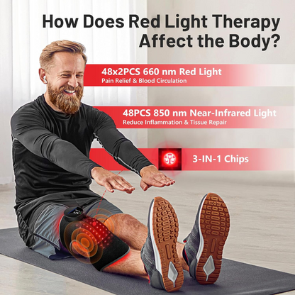 NexStretch KneoLight Red Light Knee Massager