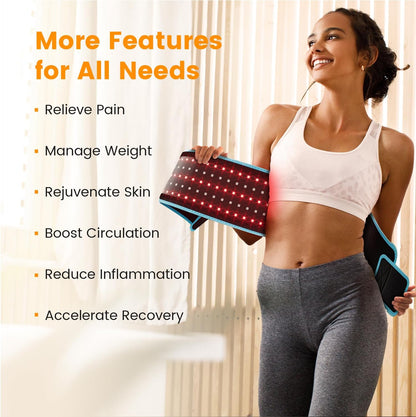 NexStretch TheraBeam Red Light Therapy Wrap