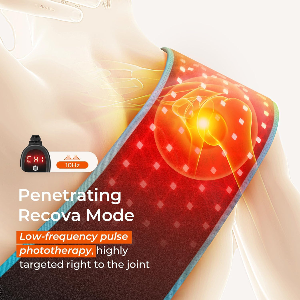 NexStretch TheraBeam Red Light Therapy Wrap