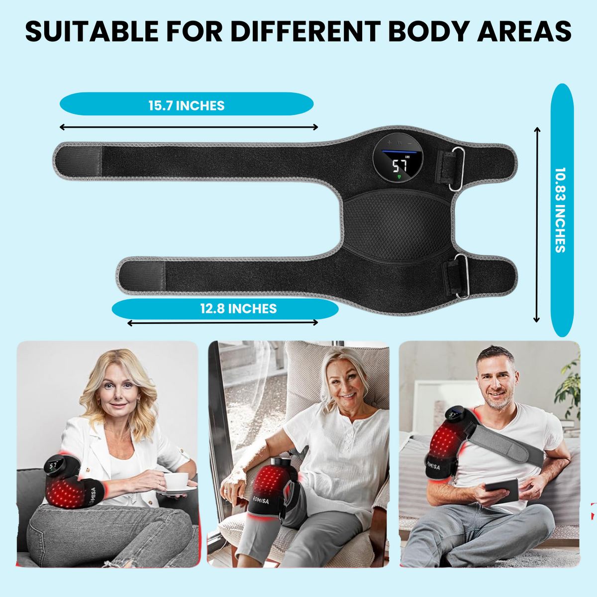 NexStretch KneoLight Red Light Knee Massager