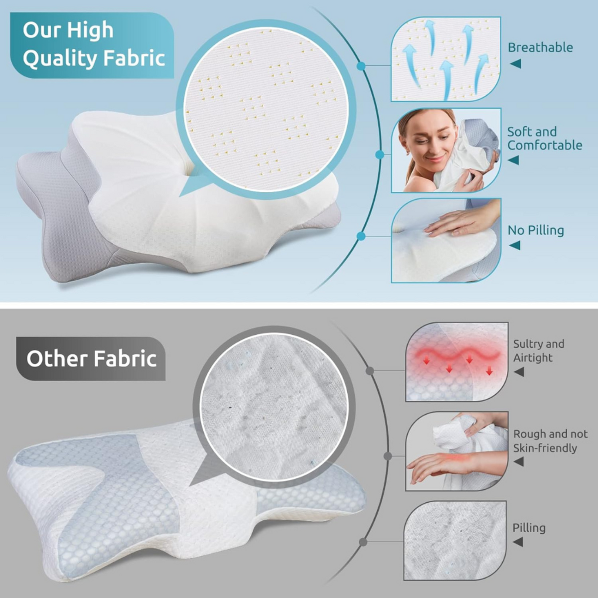 NexStretch SpineAlign Contour Pillow