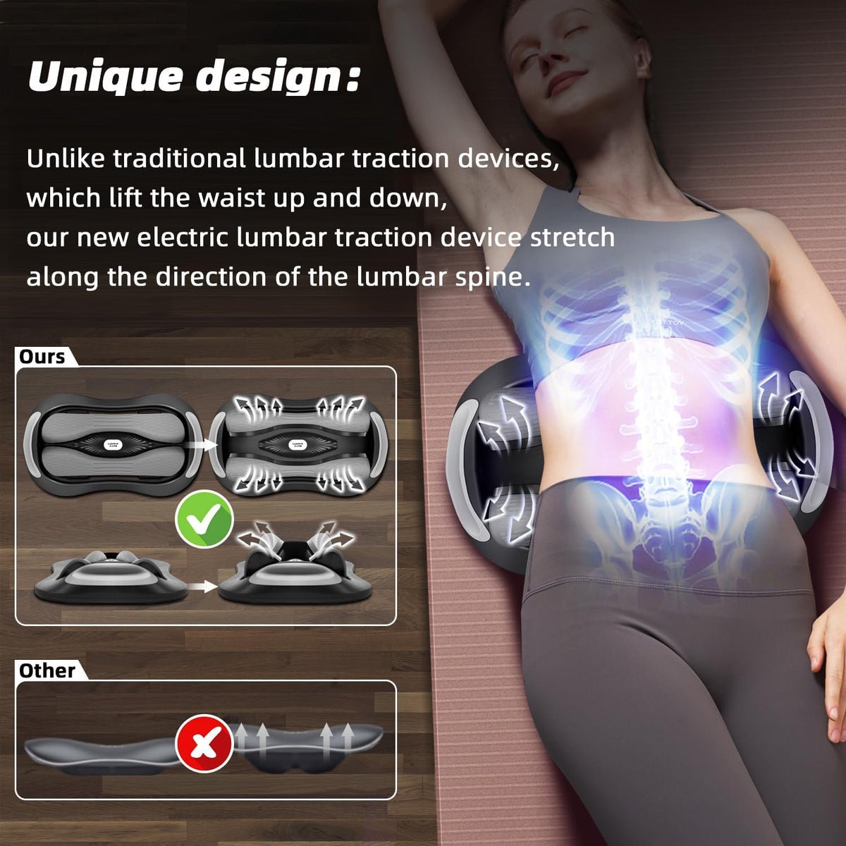 NexStretch LumbarTrax Lumbar Massager